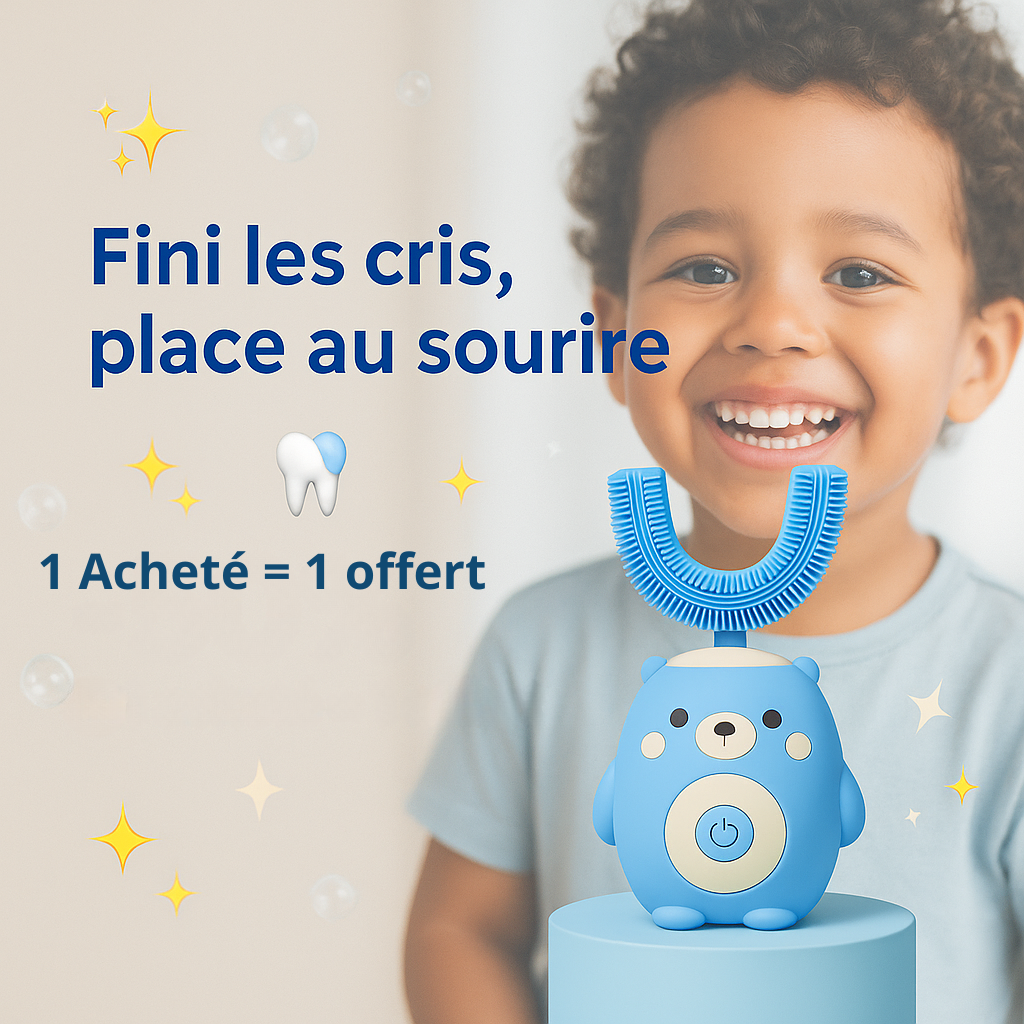 DinoBrushTM 360° Brosse à dents ultrasonique (1 ACHETÉ = 1 OFFERT)