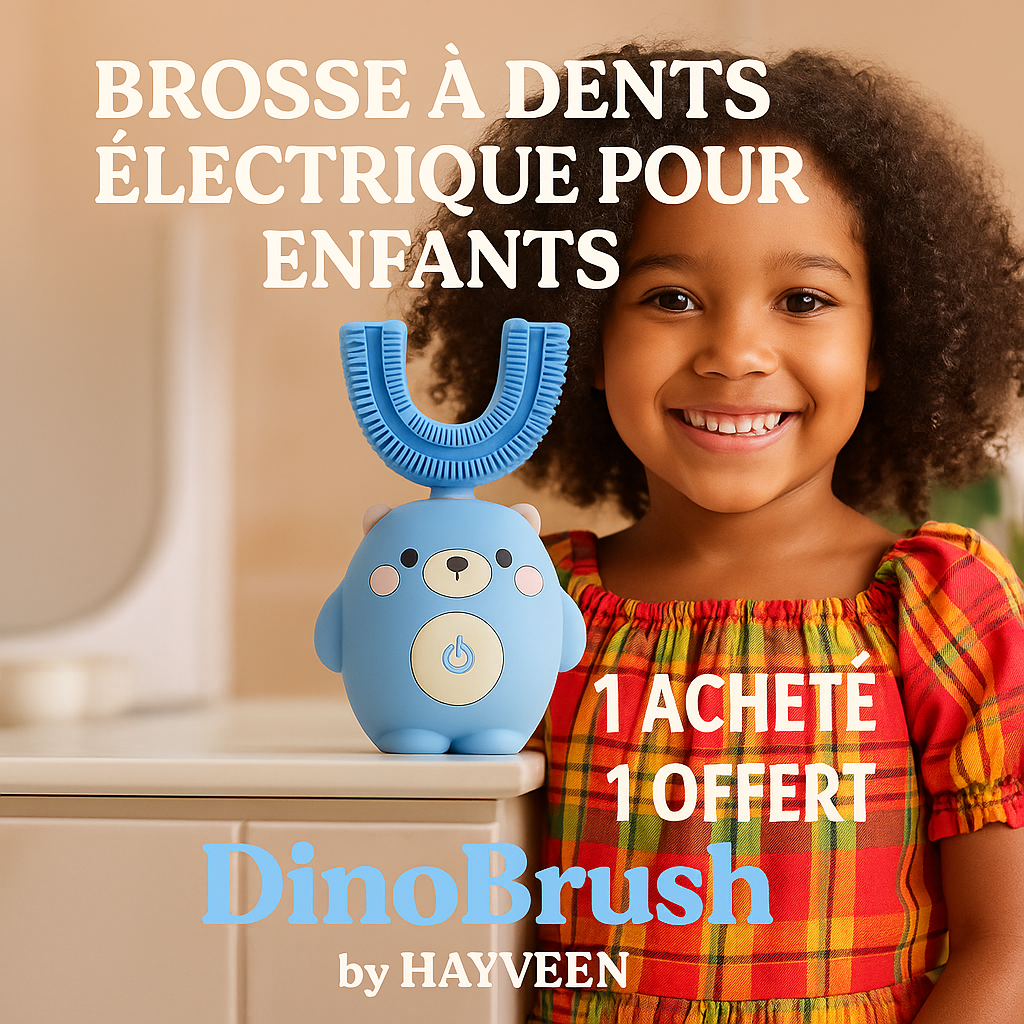 DinoBrushTM 360° Brosse à dents ultrasonique (1 ACHETÉ = 1 OFFERT)