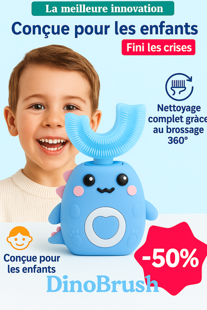 DinoBrushTM 360° Brosse à dents ultrasonique (1 ACHETÉ = 1 OFFERT)
