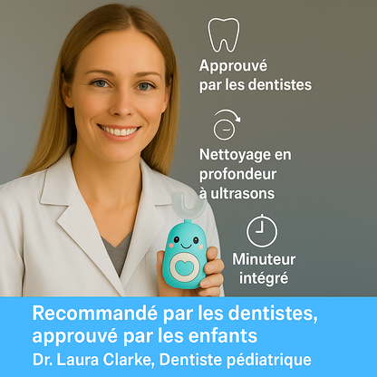 DinoBrushTM 360° Brosse à dents ultrasonique