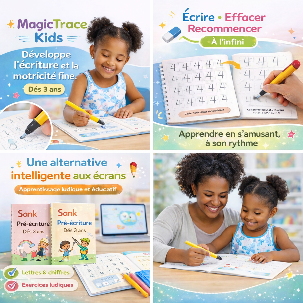 MagicTrace Kids Pour apprendre à écrire en s’amusant, sans écrans