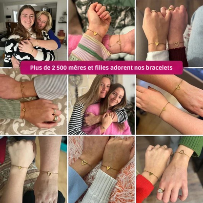 Bracelet Cœur à Cœur, Un lien unique, gravé pour la vie